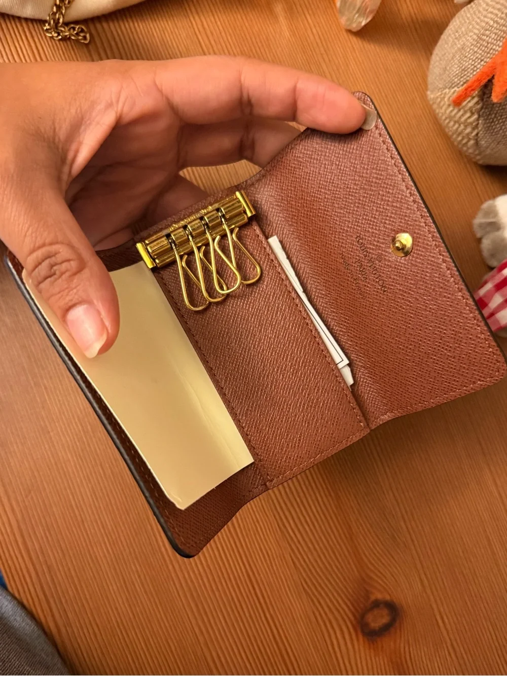 Louis Vuitton Monogram 4 ring key holder